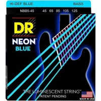 Струни для бас-гітари DR NBB5-45 Hi-Def Neon Blue K3 Coated Medium Bass Guitar 5 Strings 45/125 Струни для бас-гітари DR NBB5-45 Hi-Def Neon Blue K3 Coated Medium Bass Guitar 5 Strings 45/125