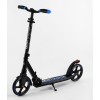Двоколісний самокат Best Scooter складаний амортизатор стоп сигнал 100 кг Black and blue (105431)
