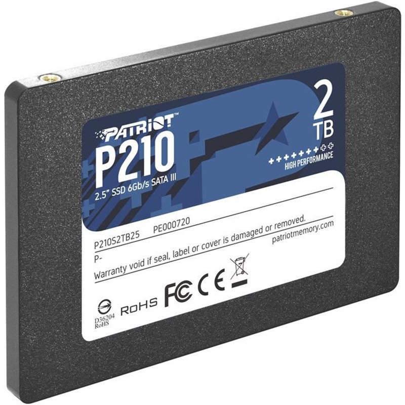 Накопичувач SSD 2TB Patriot P210 2.5 SATAIII TLC (P210S2TB25)