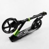 Самокат двоколісний складаний амортизатор Best Scooter PU колеса 100 кг Black and green (105427)
