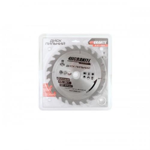 Диск пильний GRANITE для дерева з твердосплавними напайками 210х30х24Т адаптер 30-25.4 7300 об/хв 5-21-024 Диск пильний GRANITE для дерева з твердосплавними напайками 210х30х24Т адаптер 30-25.4 7300 об/хв 5-21-024