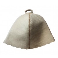 Шапка для лазні та сауни без вишивки повсть PRO One size Світло-сірий Шапка для лазні та сауни без вишивки повсть PRO One size Світло-сірий