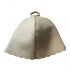 Шапка для лазні та сауни без вишивки повсть PRO One size Світло-сірий