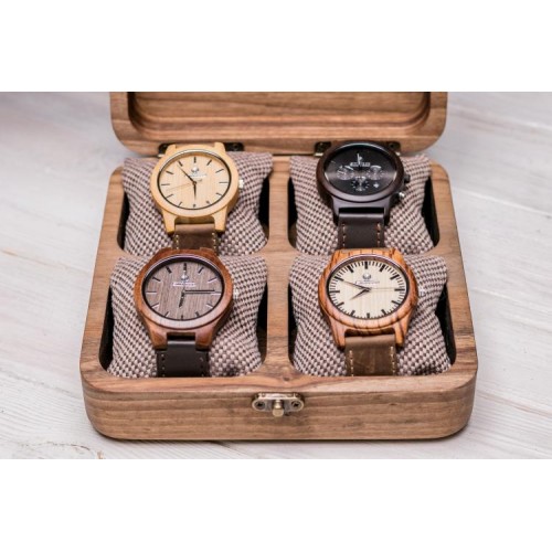Дизайнерська коробочка для наручних годинників ecoWalnut 7х18х18 см Дизайнерська коробочка для наручних годинників ecoWalnut 7х18х18 см