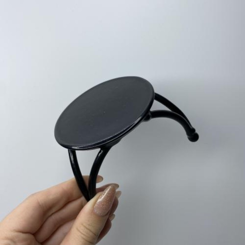 Підставка із металевого дроту під чашку, свічку, вазончик ART 8 см 1032 чорна