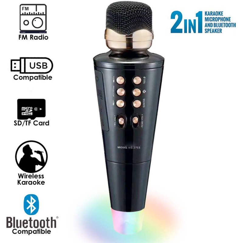 Бездротовий караоке-мікрофон Wster WS2711 Чорний AN 415615