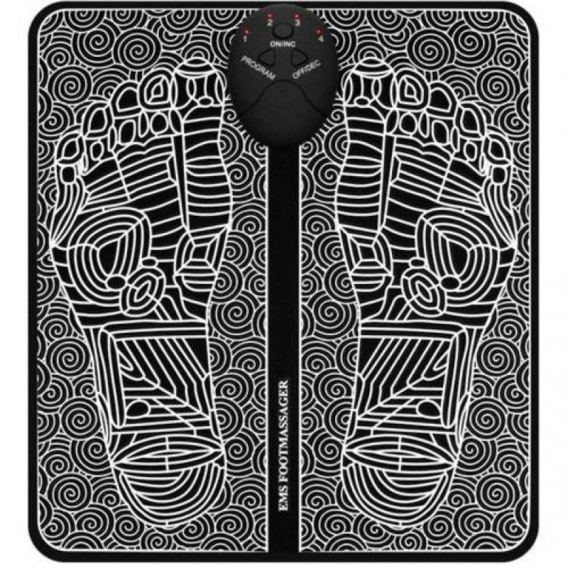 Масажний килимок для ступнів Inspire 31х30 см Чорний (BISD-066F)