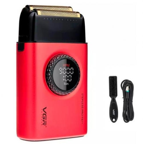 Електробритва VGR Professional Stepless Pro FS V-377 з подвійним лезом Red (2104618578) Електробритва VGR Professional Stepless Pro FS V-377 з подвійним лезом Red (2104618578)