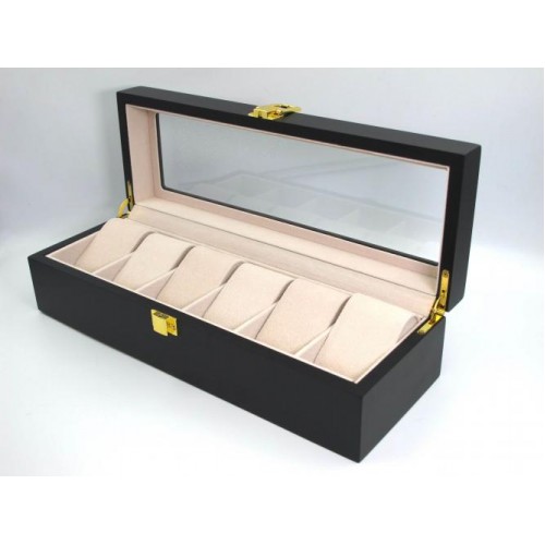 Шкатулка для зберігання годинників Craft 6WB.LID.MAT Чорний Шкатулка для зберігання годинників Craft 6WB.LID.MAT Чорний