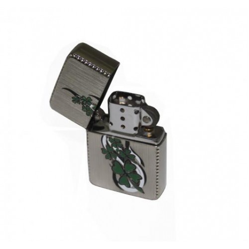 Запальничка бензинова STAR CLOVER Silver (23565STAR) Запальничка бензинова STAR CLOVER Silver (23565STAR)