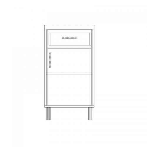 Тумба офісна Тиса Мебель ТМ-111 2 Сонома 76x60x40 см Тумба офісна Тиса Мебель ТМ-111 2 Сонома 76x60x40 см