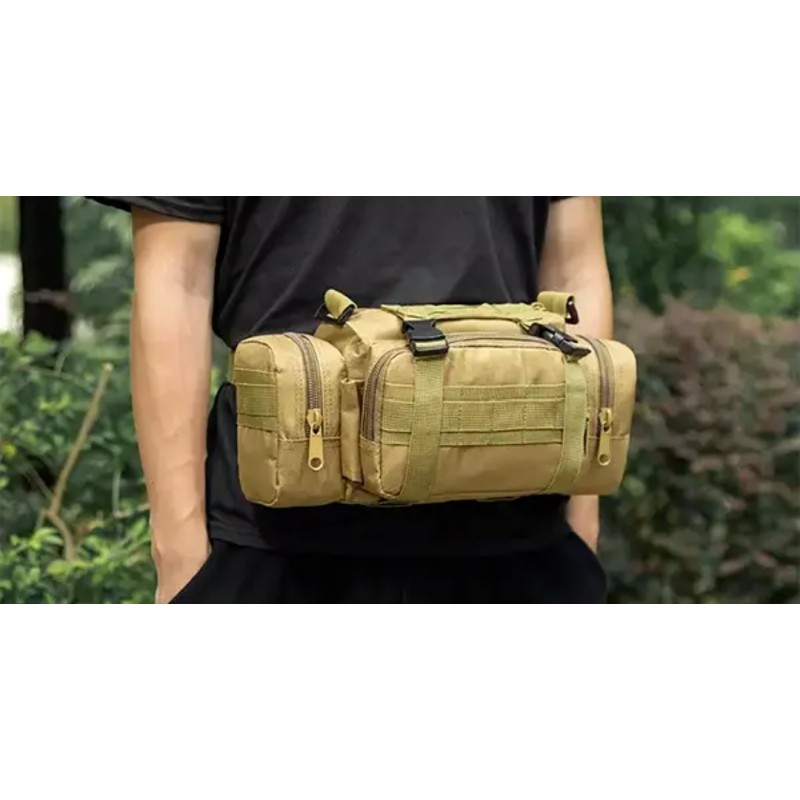 Тактична поясна сумка Military Mochilas Molle 32х17х11 см Койот