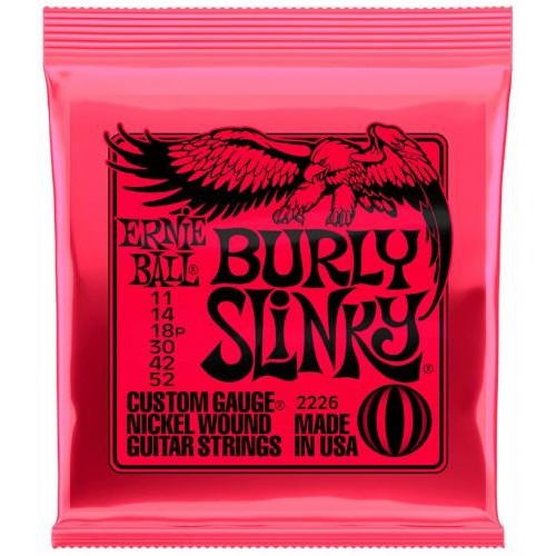 Струни для електрогітари Ernie Ball 2226 Burly Slinky Nickel Wound 11/52