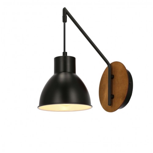 Бра Candellux Vario 28x32 см Коричнево-чорний (21-73495) Бра Candellux Vario 28x32 см Коричнево-чорний (21-73495)