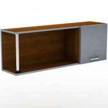 Полиця навісна Тиса Мебель ПУ-19 Яблоня локарно-темна 370x225x1050 мм