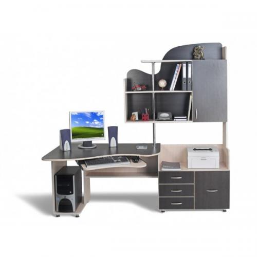 Комп'ютерний стіл Тиса СК-6 Дуб молочний-Венге магія Комп'ютерний стіл Тиса СК-6 Дуб молочний-Венге магія