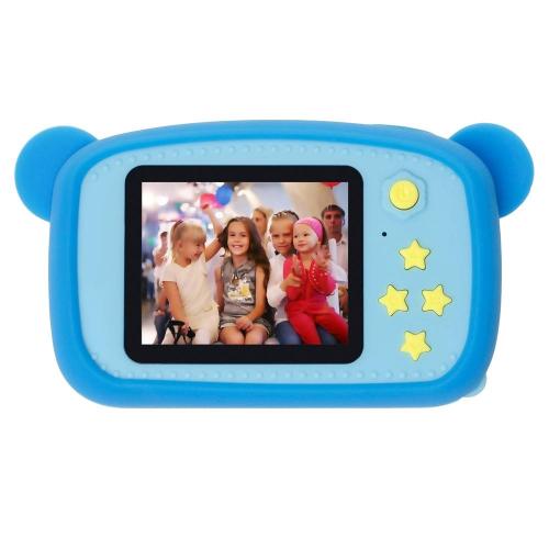 Дитячий цифровий фотоапарат Smart Kids KM-89 Teddy Full HD, 12 МП Блакитний + Карта пам'яті 32 ГБ