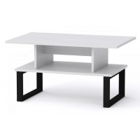 Стіл журнальний Компанит Лофт 2 80х50х42,6 см Альба білий Стіл журнальний Компанит Лофт 2 80х50х42,6 см Альба білий