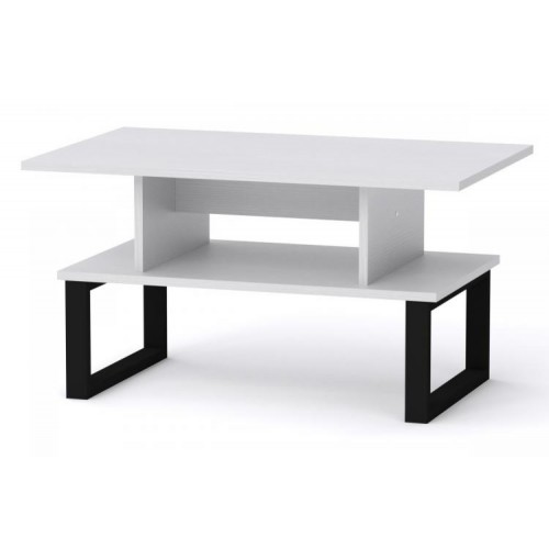 Стіл журнальний Компанит Лофт 2 80х50х42,6 см Альба білий Стіл журнальний Компанит Лофт 2 80х50х42,6 см Альба білий