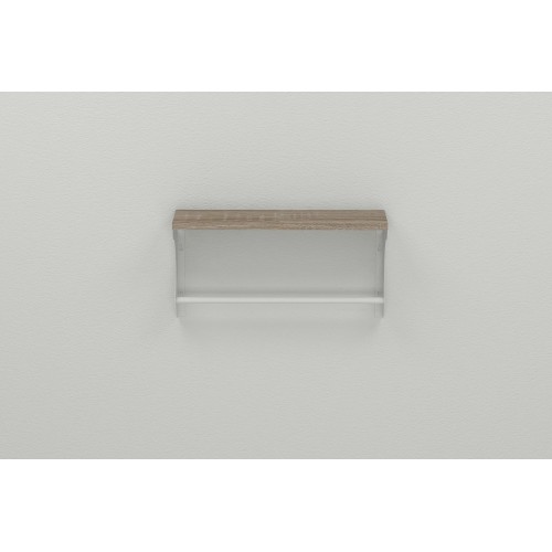 Полиця настінна Ferrum-decor Юзібі 270x700x150 метал Білий ДСП Сонома Трюфель 16 мм (UZI0054) в інтернет супермаркеті PbayMarket!