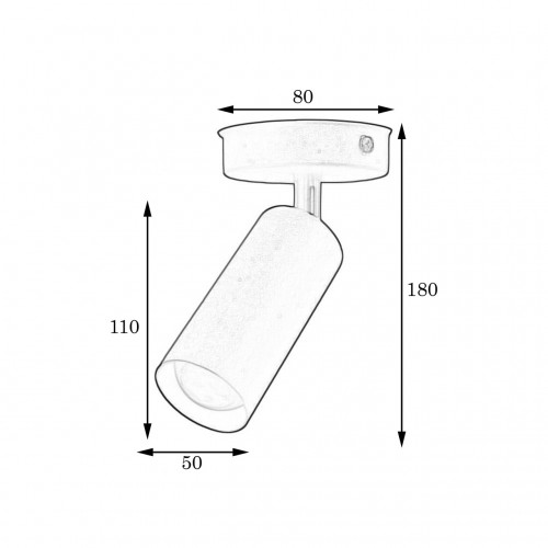 Світильник MSK Electric Tube спот із поворотним механізмом MR 1105-1 GD