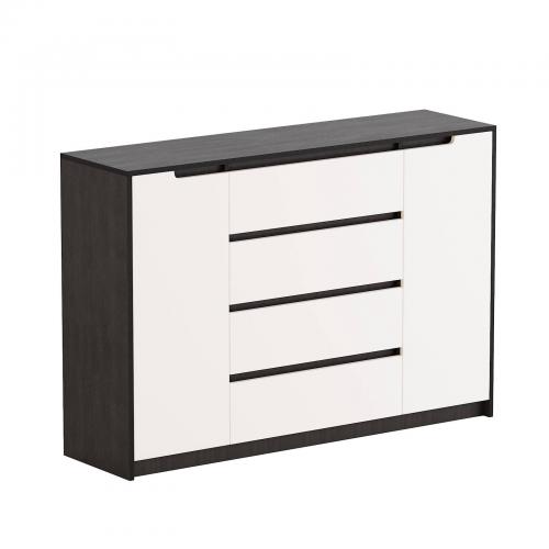 Комод для речей Еверест Мікс-3 Венге + Білий (Ev-2008) Комод для речей Еверест Мікс-3 Венге + Білий (Ev-2008)