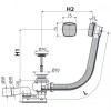 Сифон для ванни Alcaplast A51CRM