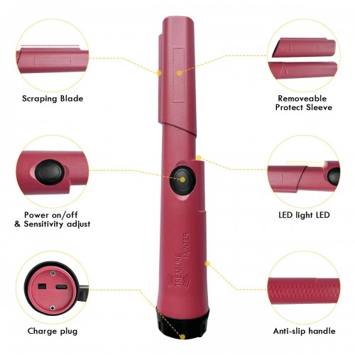 Пінпоінтер-металошукач GP-Pointer GT110 Plus Рожевий (2198606038) Пінпоінтер-металошукач GP-Pointer GT110 Plus Рожевий (2198606038)