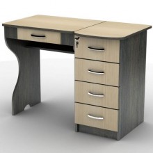 Стіл комп'ютерний Тиса Мебель СУ-6 Венге Молочний 750x570x1040 мм