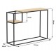 Консоль для дому в стилі Loft NS-401 830x1100x300 мм Черный