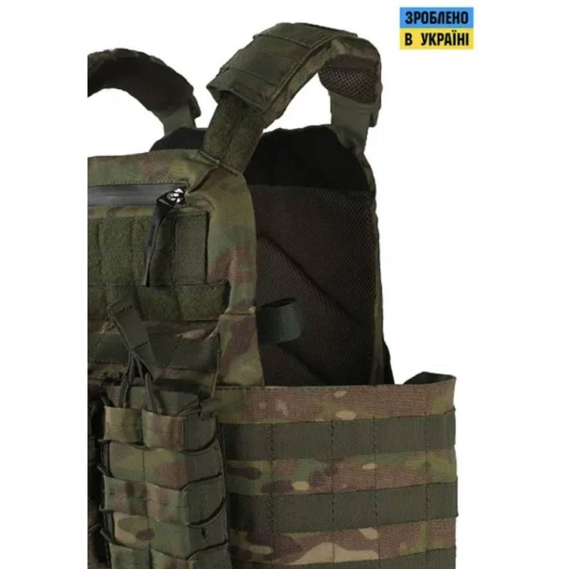 Плитоноска без плит з підсумками No Brand Molle One Size Піксель (1833928577)