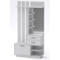 Передпокій з гачками Компанит Єва 100,3х38х195 см Альба білий