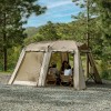 Намет чотиримісний Naturehike Village CNH23ZP12003 365x305x215 см Коричневий (2328892525)