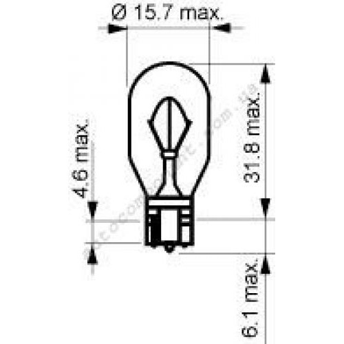 Автолампа ук. NARVA 17631 W16W 12V 16W ​​W2, 1X9, 5d в інтернет супермаркеті PbayMarket!