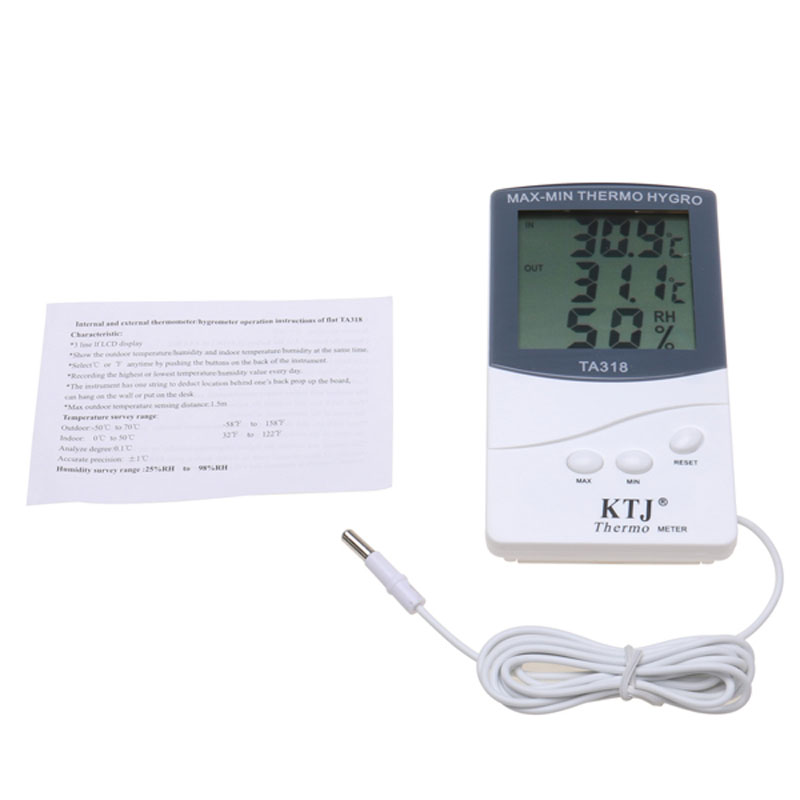 Термогігрометр KTJ ТА-318 + виносний датчик (hub_np2_0001)