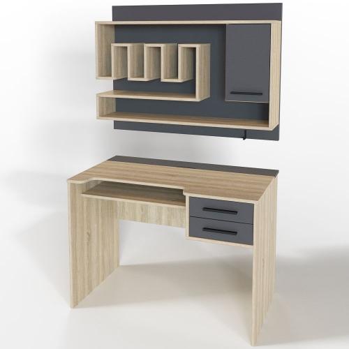 Комп'ютерний стіл Тиса Мебель Тіса Стиль-4 Сонома Графіт 750x600x1050 мм Комп'ютерний стіл Тиса Мебель Тіса Стиль-4 Сонома Графіт 750x600x1050 мм