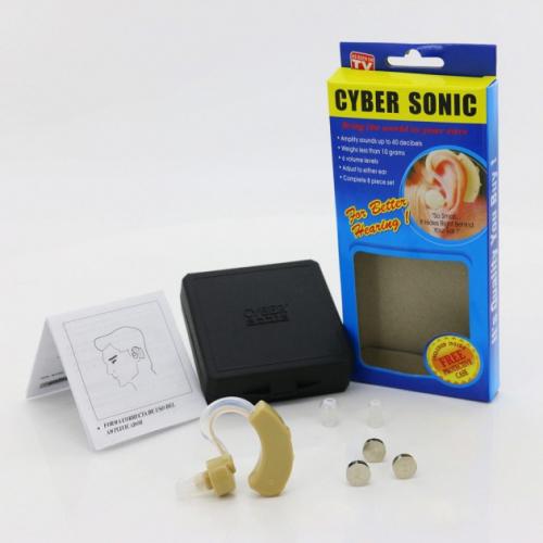 Слуховий апарат Cyber Sonic з кейсом для перенесення та зберігання Слуховий апарат Cyber Sonic з кейсом для перенесення та зберігання