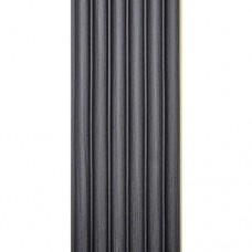 Декоративна стінова рейка Sticker Wall WPC Темно-сірий 3000x152x15 мм (SW-00001873)
