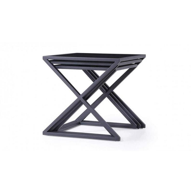 Комплект журнальних столиків у стилі Loft NS-307 510x490x490 мм Черный