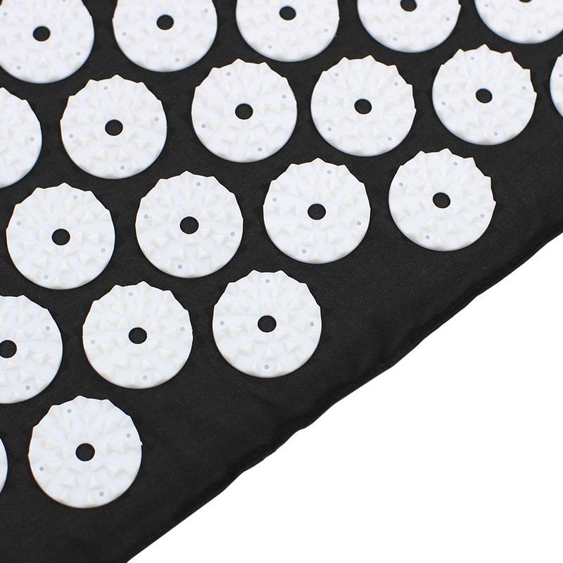 Килимок аплікатор Кузнєцова масажний Dobetters для акупунктури спини Чорний