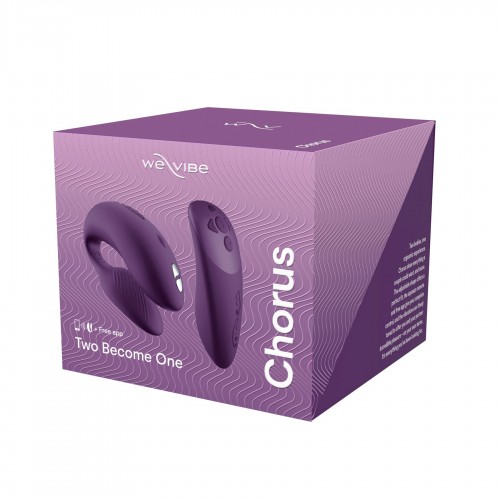 Смарт-вібратор для пар We-Vibe Chorus Purple, сенсорне керування вібраціями стисненням пульта в інтернет супермаркеті PbayMarket!