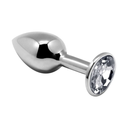 Металева анальна пробка з кристалом Alive Mini Metal Butt Plug White L в інтернет супермаркеті PbayMarket!