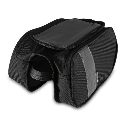 Велосумка під смартфон Sahoo 122005 Top Tube Bag 1L Чорна (6920636791117) в інтернет супермаркеті PbayMarket!