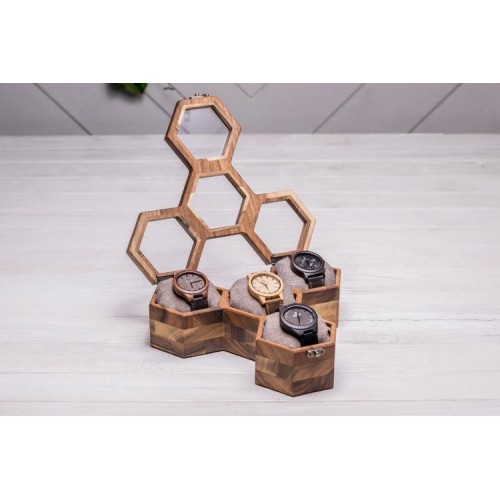 Органайзер для зберігання наручних годинників ecoWalnut 7.8х27.1х23.5 см Органайзер для зберігання наручних годинників ecoWalnut 7.8х27.1х23.5 см