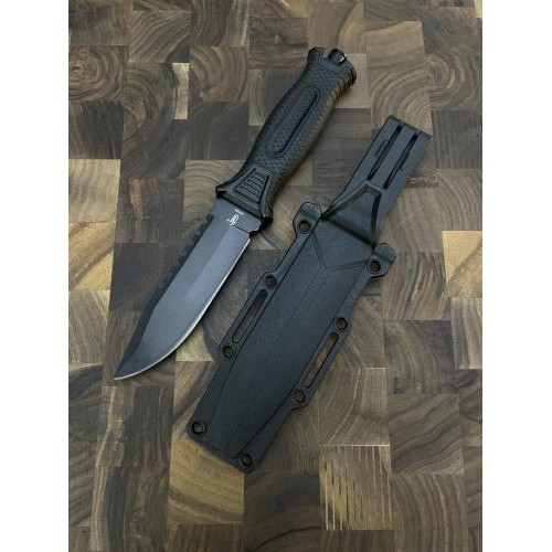 Ніж тактичний Gorillas BBQ 2-702С сталь 65Х13 KN141 Чорний (5302) Ніж тактичний Gorillas BBQ 2-702С сталь 65Х13 KN141 Чорний (5302)