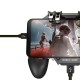 Бездротовий геймпад тригер для смартфонів Union PUBG Mobile AK77 з вентилятором та акумулятором на 4000 mAh + напальчники