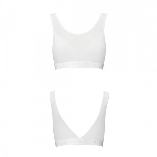 Топ з прозорою вставкою Passion PS002 TOP white, size L в інтернет супермаркеті PbayMarket!