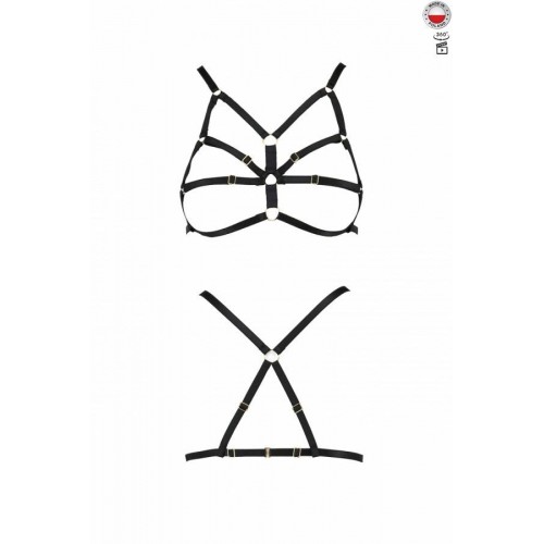 Бюстгальтер-стрепы ARMANDA BRA black XXL/XXXL - Passion Exclusive в інтернет супермаркеті PbayMarket!