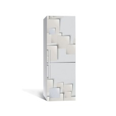 Наклейка на холодильник Zatarga «Паперові листи» 650х2000 мм вінілова 3Д наклейка декор на кухню