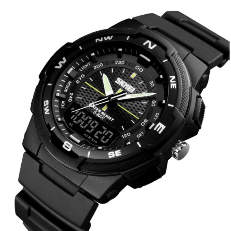 Годинник чоловічий спортивний Skmei 1454 Чорний